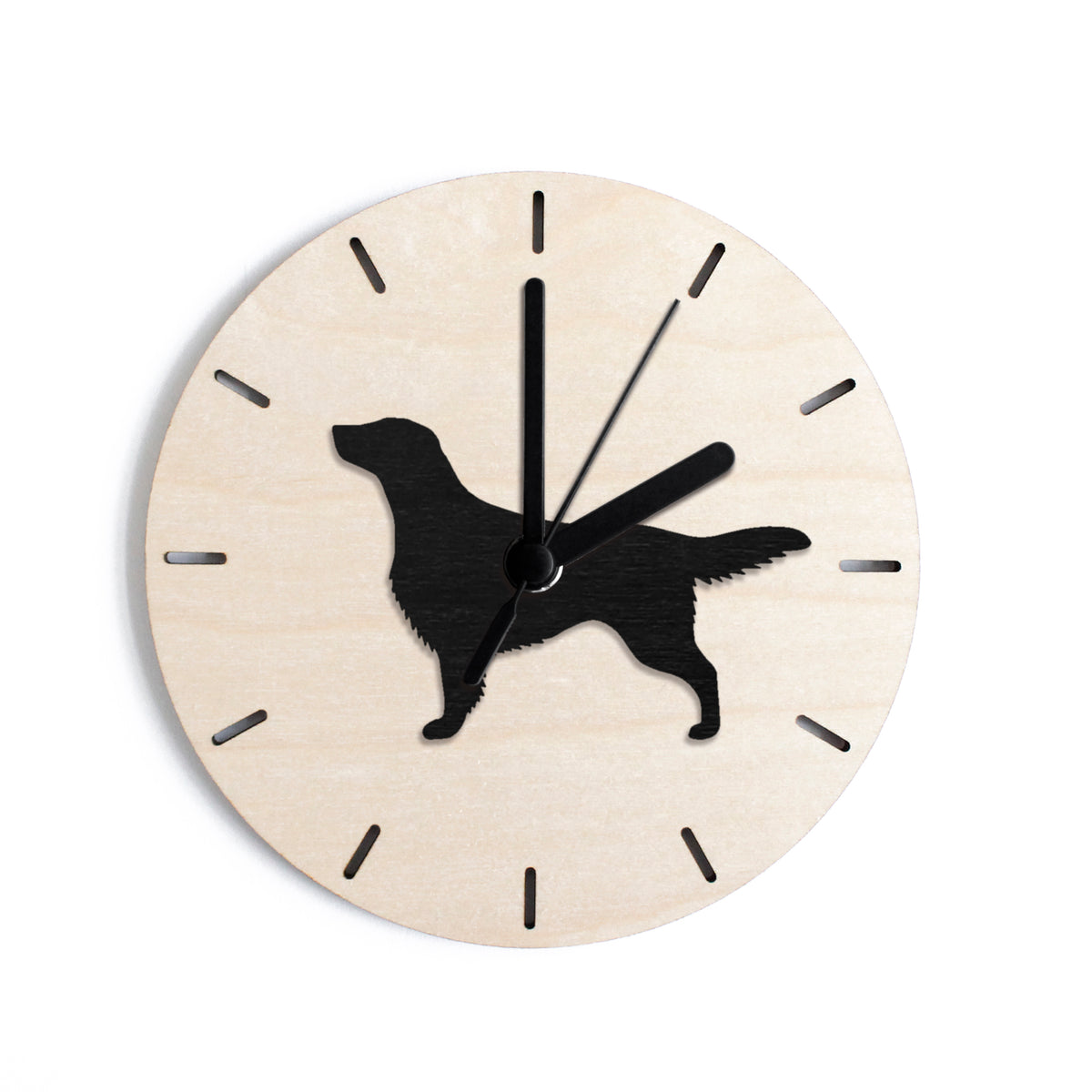 Sileäkarvainen noutaja -pöytäkello