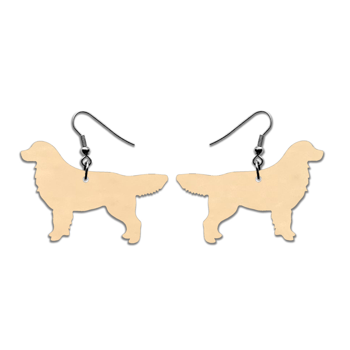 Kultainennoutaja korvakorut kotimainen koivuvaneri