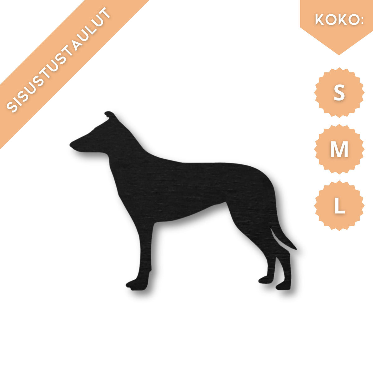 Collie sileäkarvainen -sisustustaulu