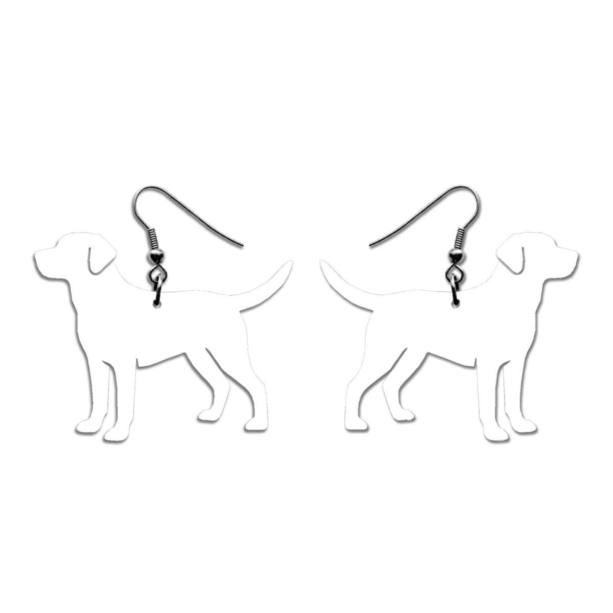 Labradorinnoutaja (etuviistosta) -korvakorut