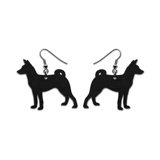 Basenji-korvakorut musta koivuvaneri