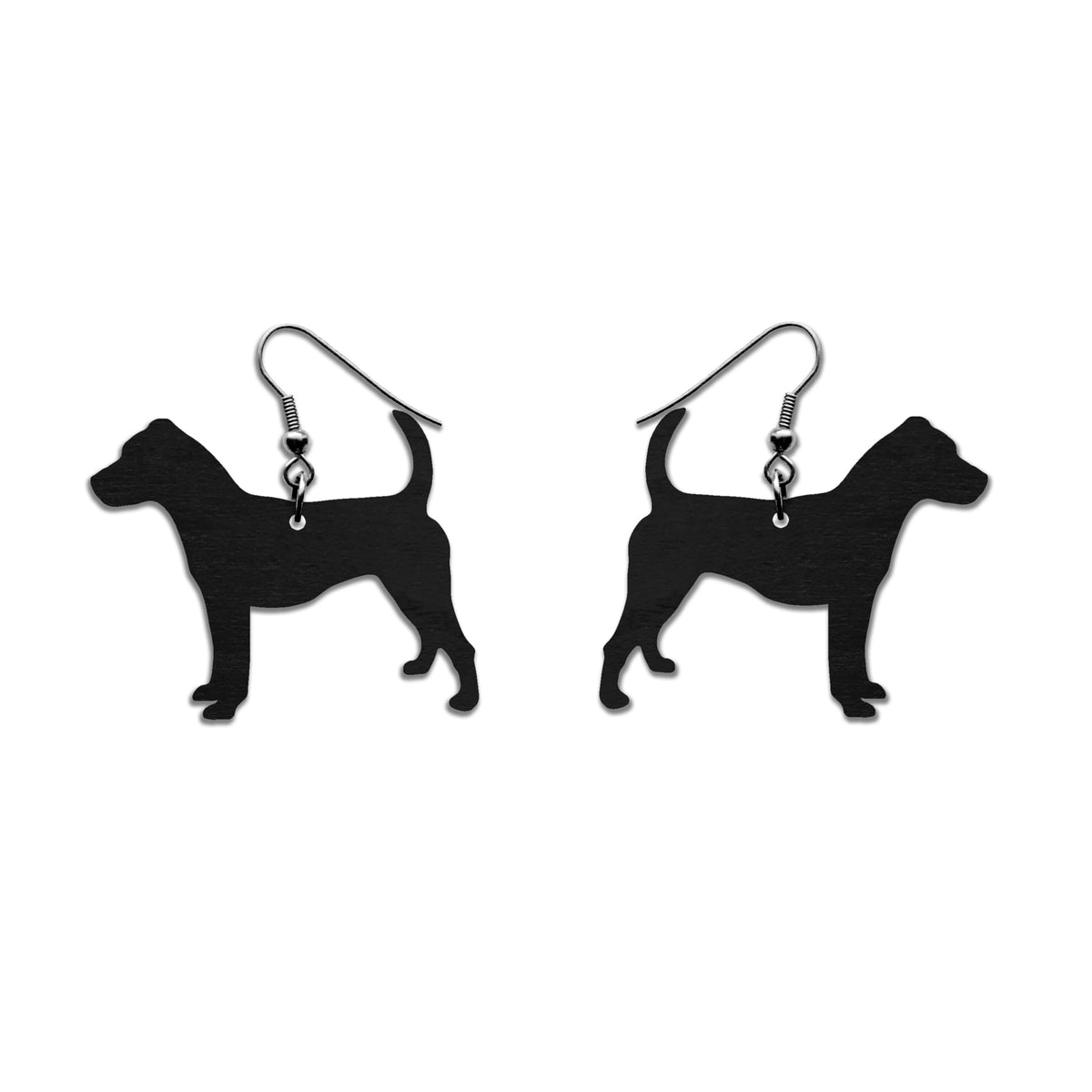 Jackrussellinterrieri korvakorut musta kotimainen koivuvaneri
